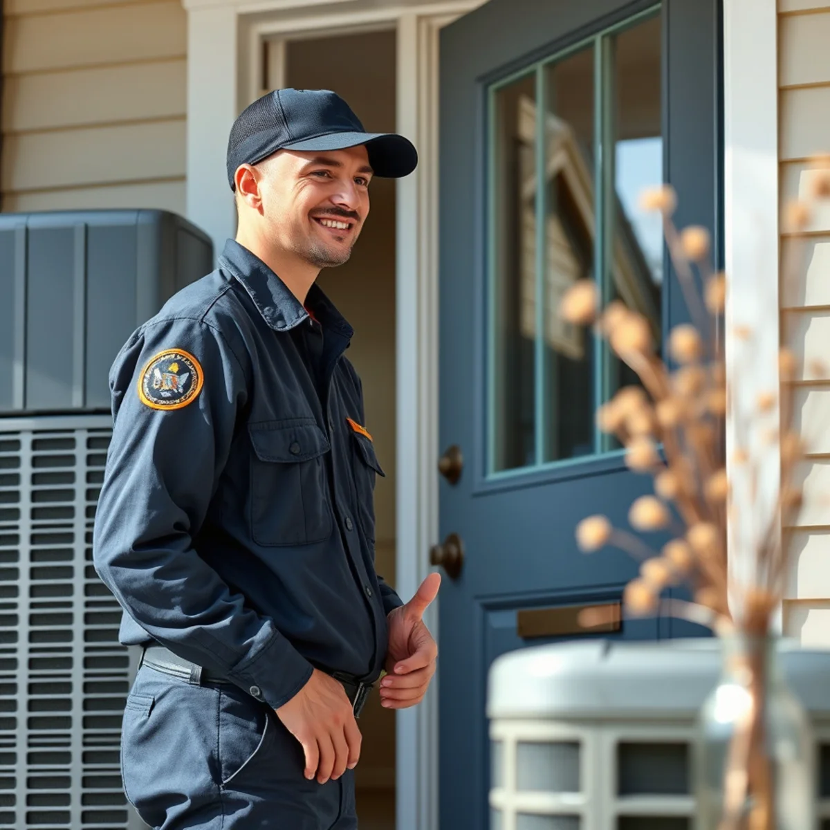Flaming Ice Heating & Cooling technician at a home in Creedmoor, NC