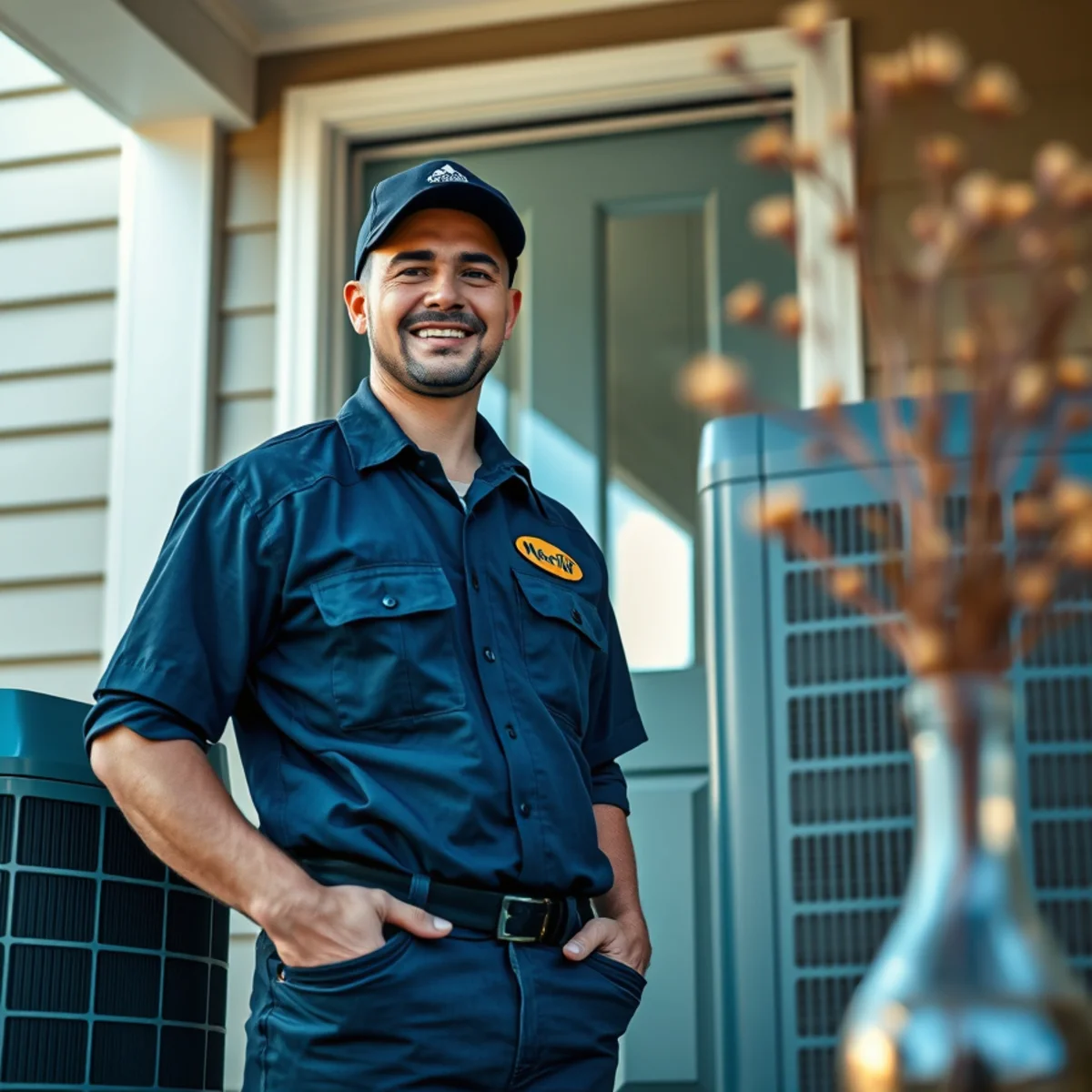 Flaming Ice Heating & Cooling technician at a home in Louisburg, NC