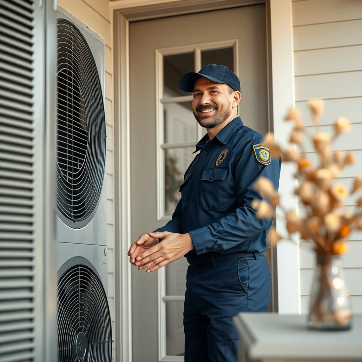 Flaming Ice Heating & Cooling technician at a home in Mayodan, NC