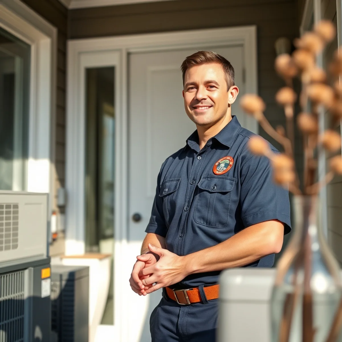 Flaming Ice Heating & Cooling technician at a home in Mint Hill, NC