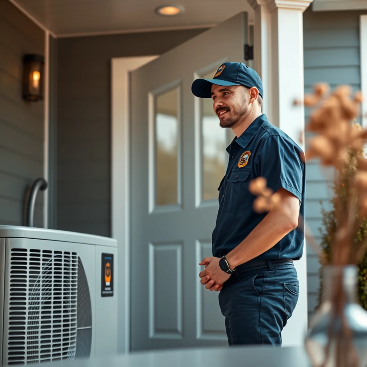 Flaming Ice Heating & Cooling technician at a home in Mooresville, NC