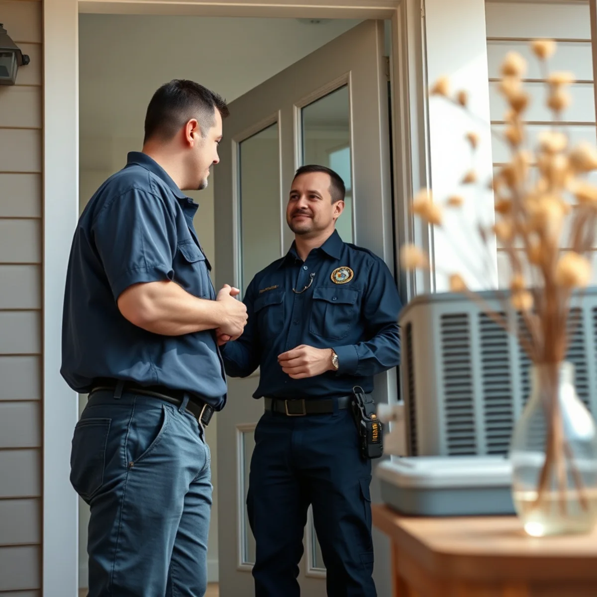 Flaming Ice Heating & Cooling technician at a home in Pineville, NC