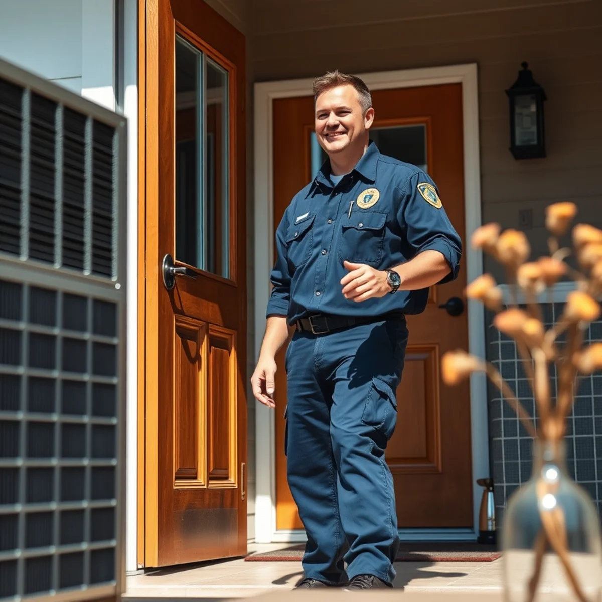 Flaming Ice Heating & Cooling technician at a home in Taylorsville, NC
