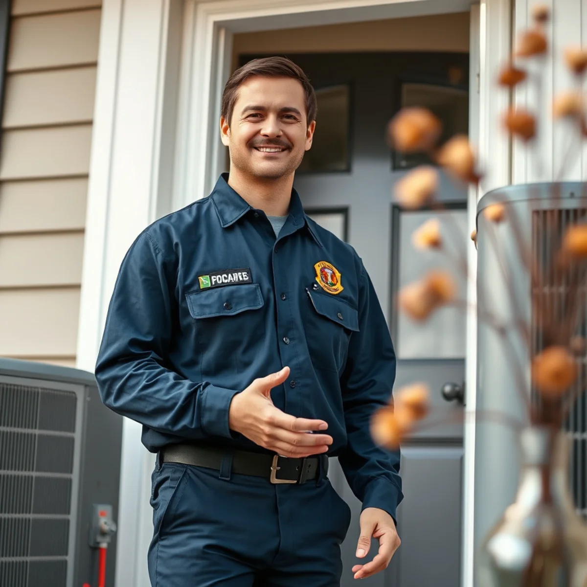 Flaming Ice Heating & Cooling technician at a home in Wilkesboro, NC