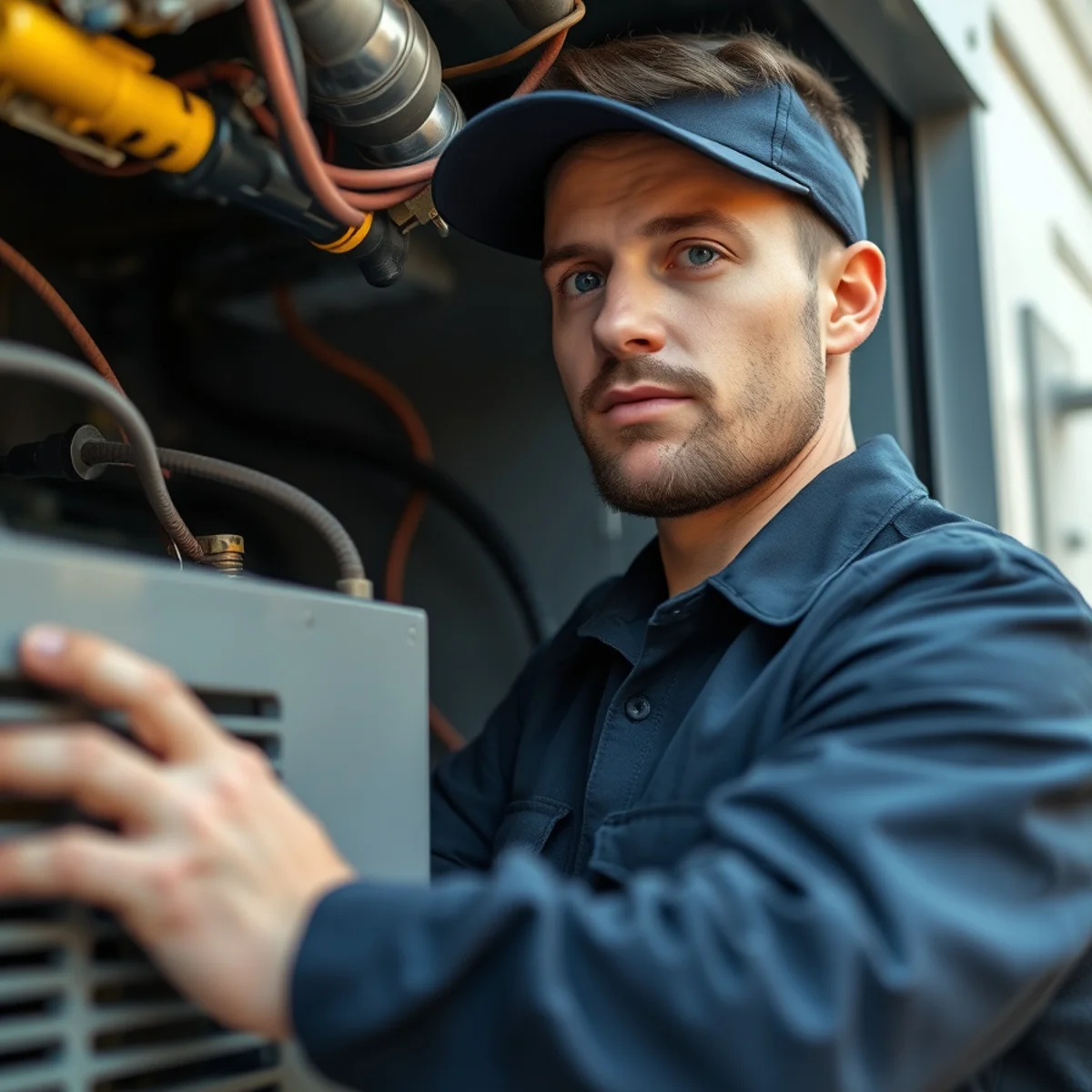 Flaming Ice Heating & Cooling performing air handler repair & replacement