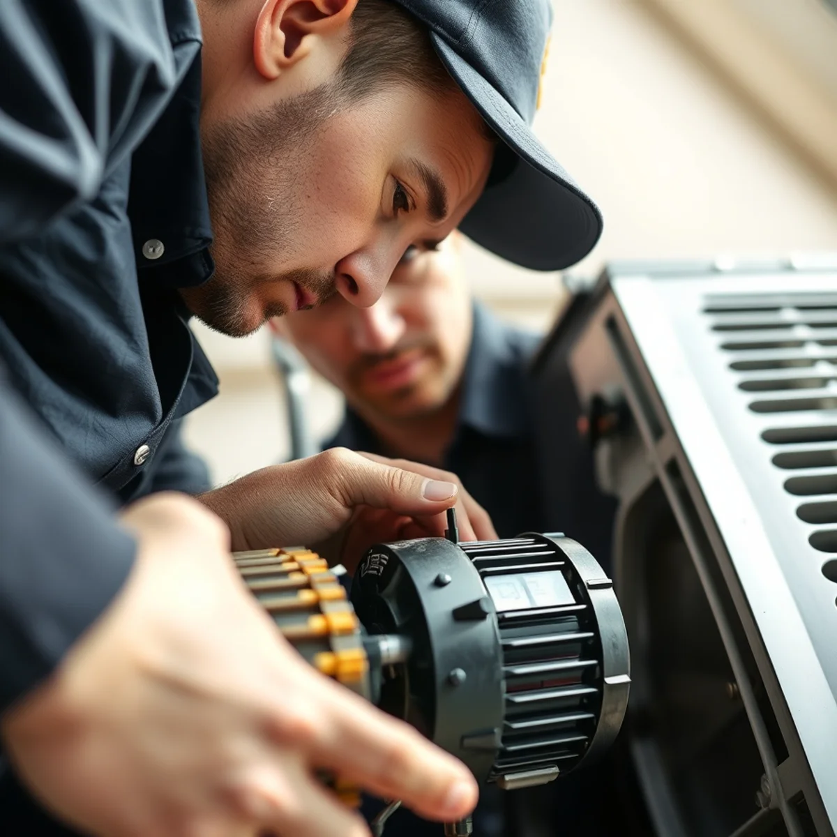 Flaming Ice Heating & Cooling performing blower motor repair & replacement