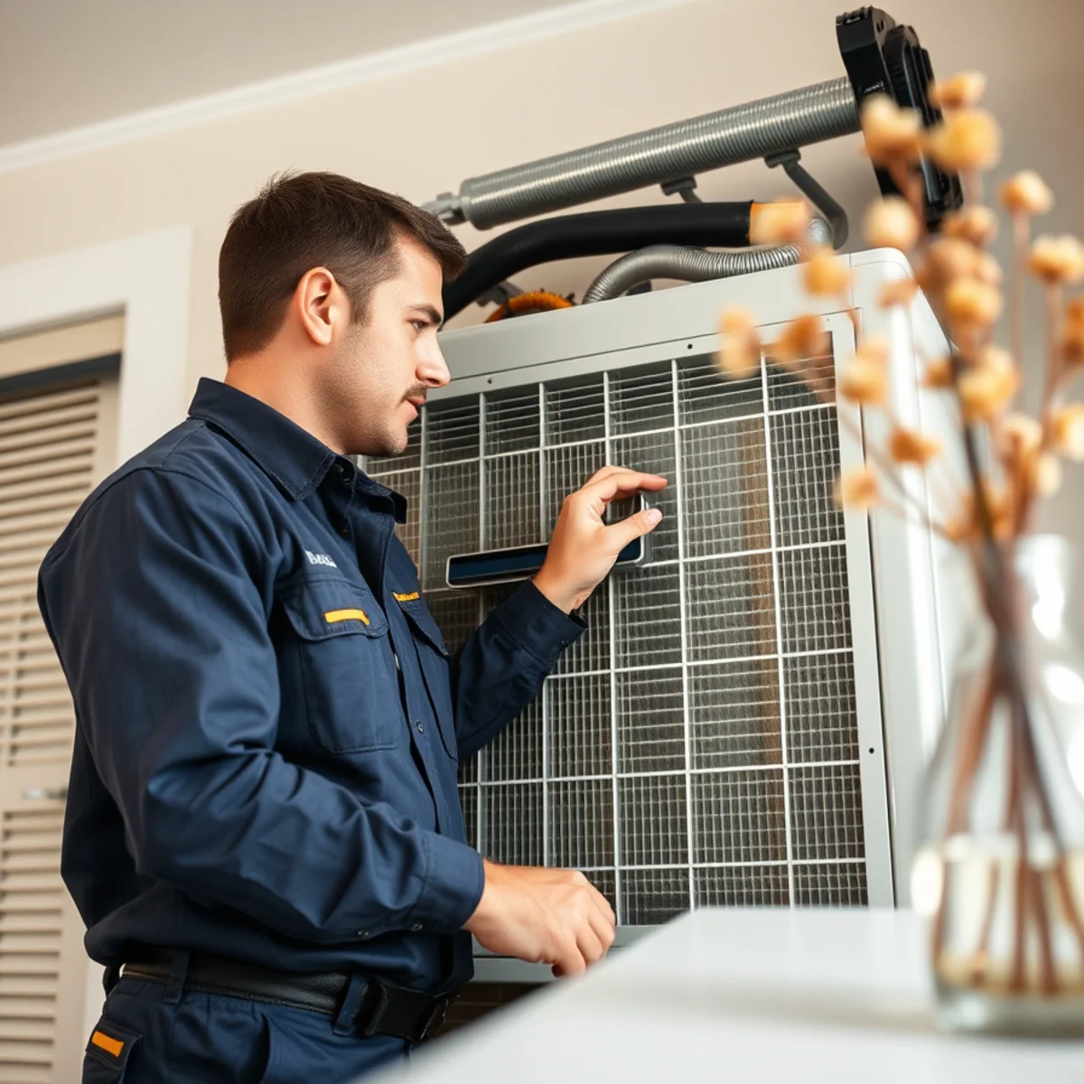 Flaming Ice Heating & Cooling completing evaporator coil repair & replacement in North Carolina
