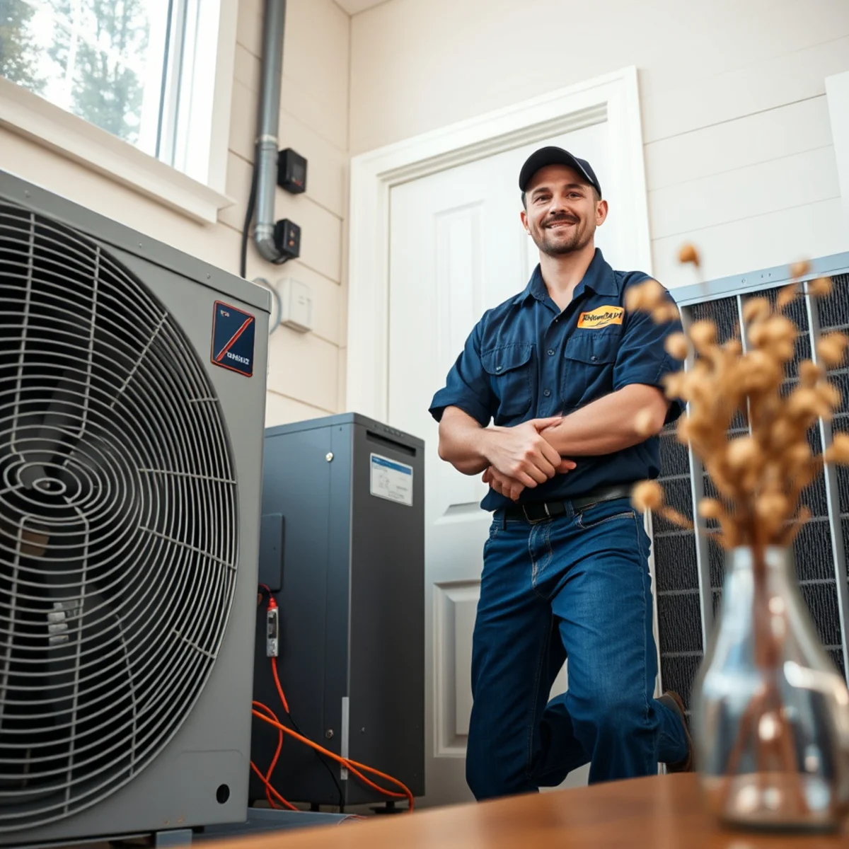 Flaming Ice Heating & Cooling completing heating services in North Carolina