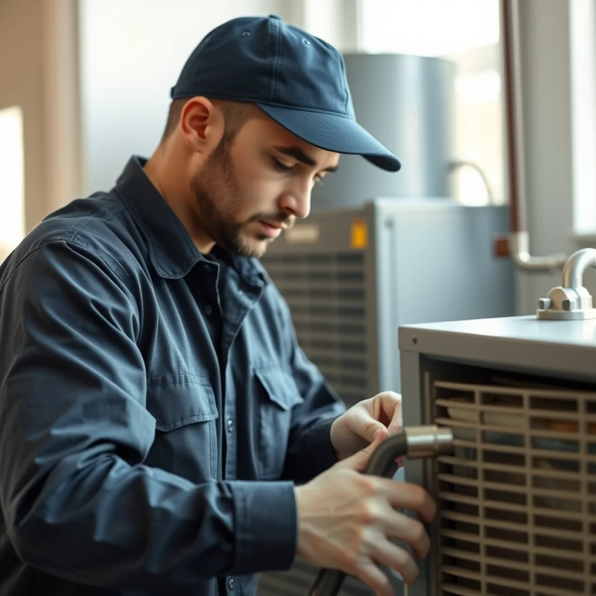 Flaming Ice Heating & Cooling performing whole-home humidifiers